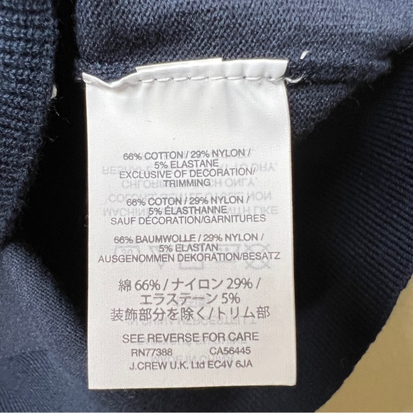 J CREW Navy Blue Jackie Embroidered Eyelet Cardigan Sweater - J1260 - Picture 10 of 13